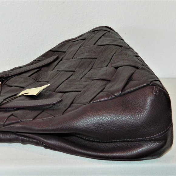 Cole Haan Leather Weave Satchel - Picture 4 of 12